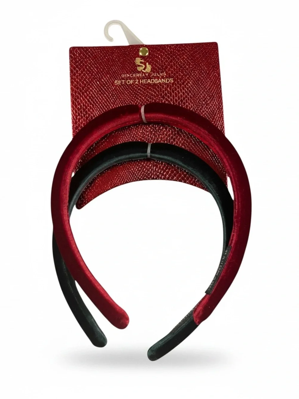 🥀Sincerly Jules Velvet Headbands - Red & Green